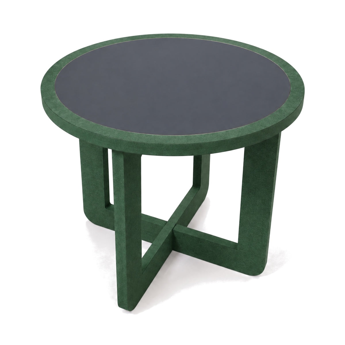 Side table three-quarter view (black top)