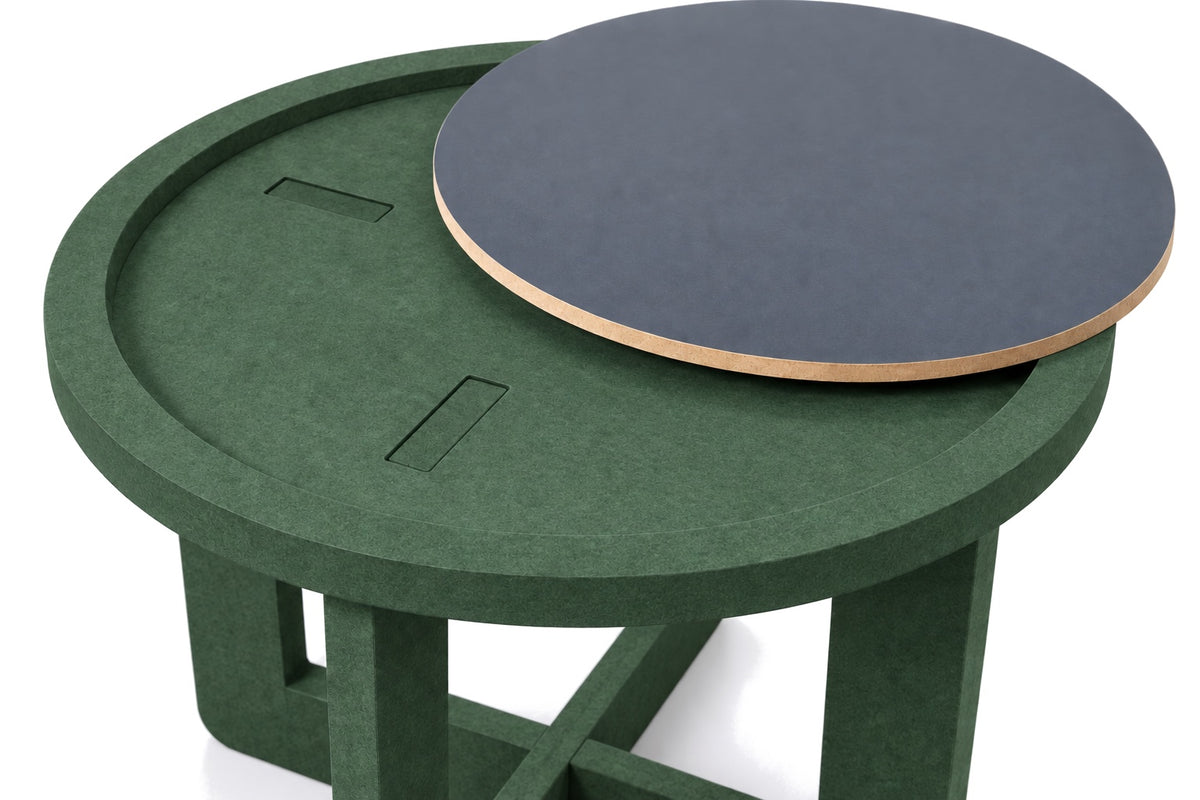 Side table top and joint detail (black top)