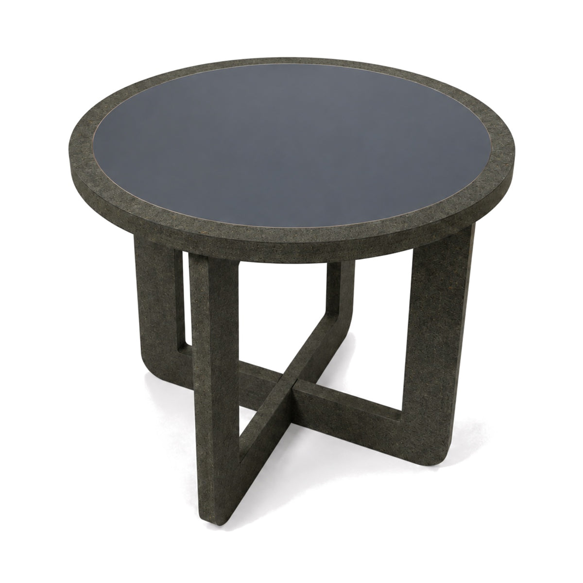Side table three-quarter view (black top)
