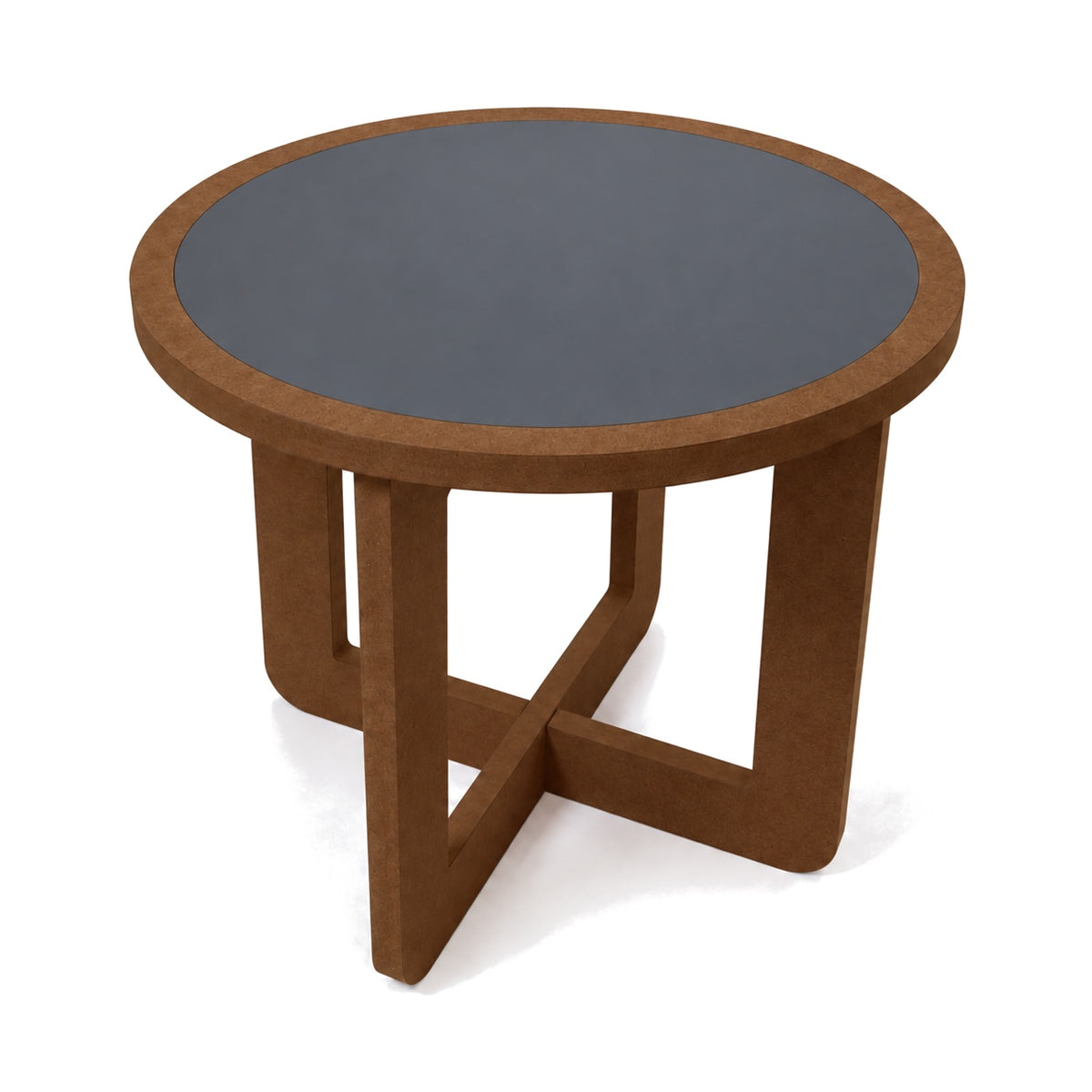Side table three-quarter view (black top)