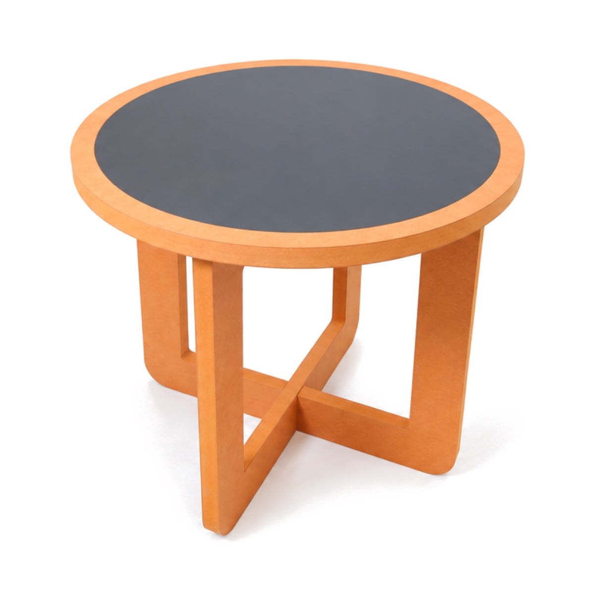 Side table three-quarter view (black top)