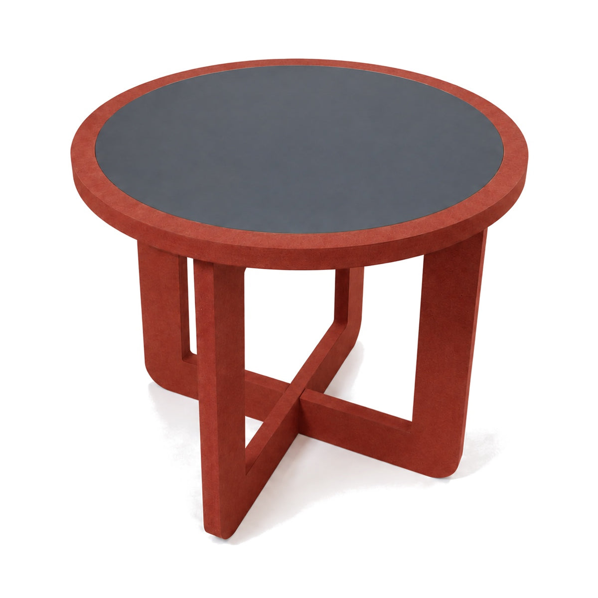 Side table three-quarter view (black top)