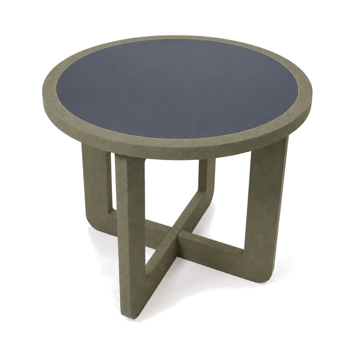 Side table three-quarter view (black top)