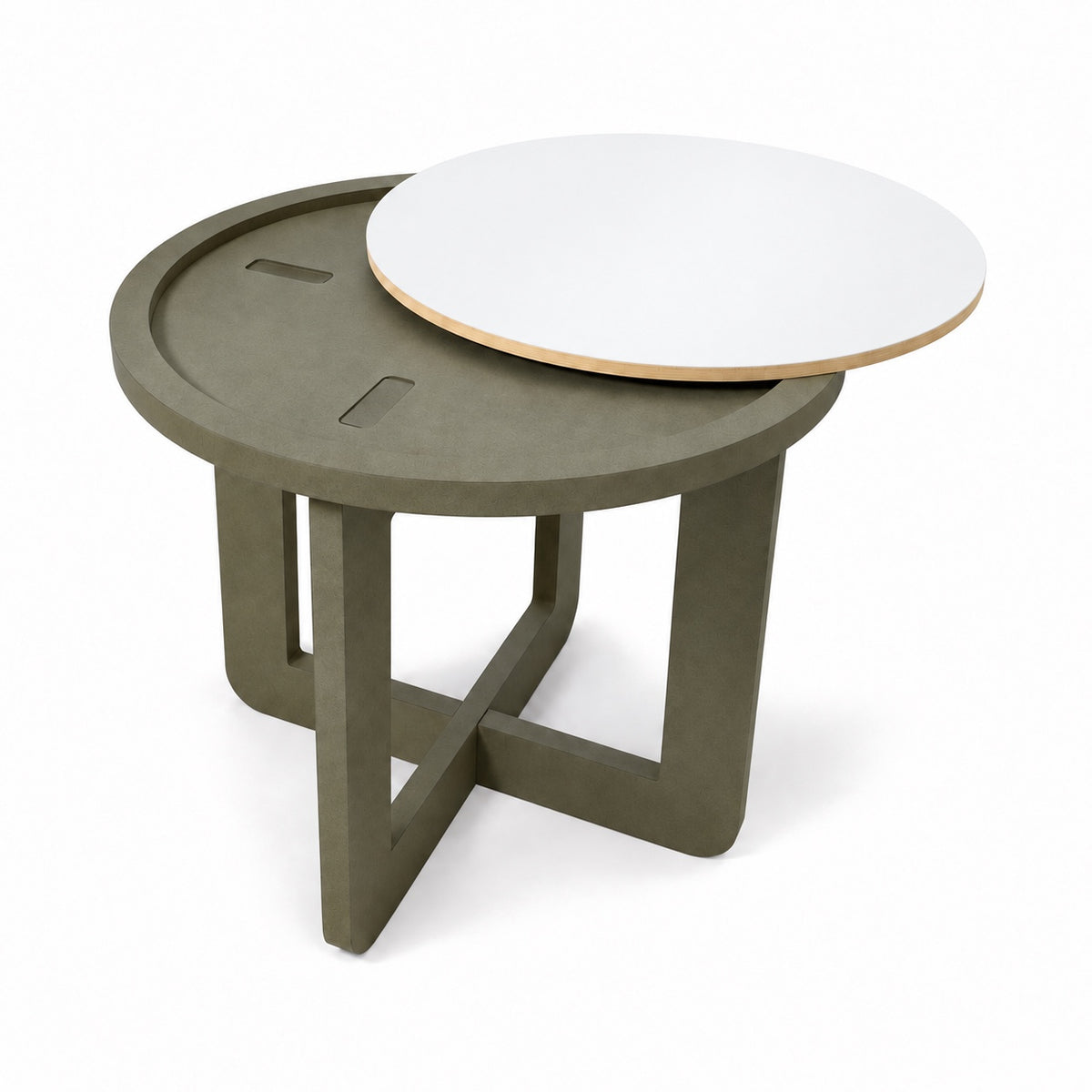 Side table removable top (white top)