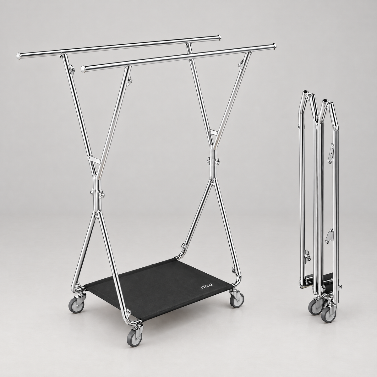 A frame that
folds flat