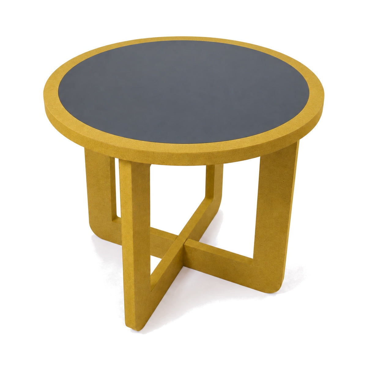 Side table three-quarter view (black top)