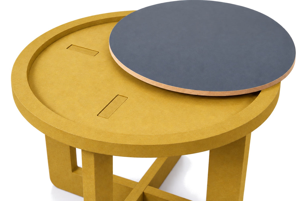 Side table top and joint detail (black top)