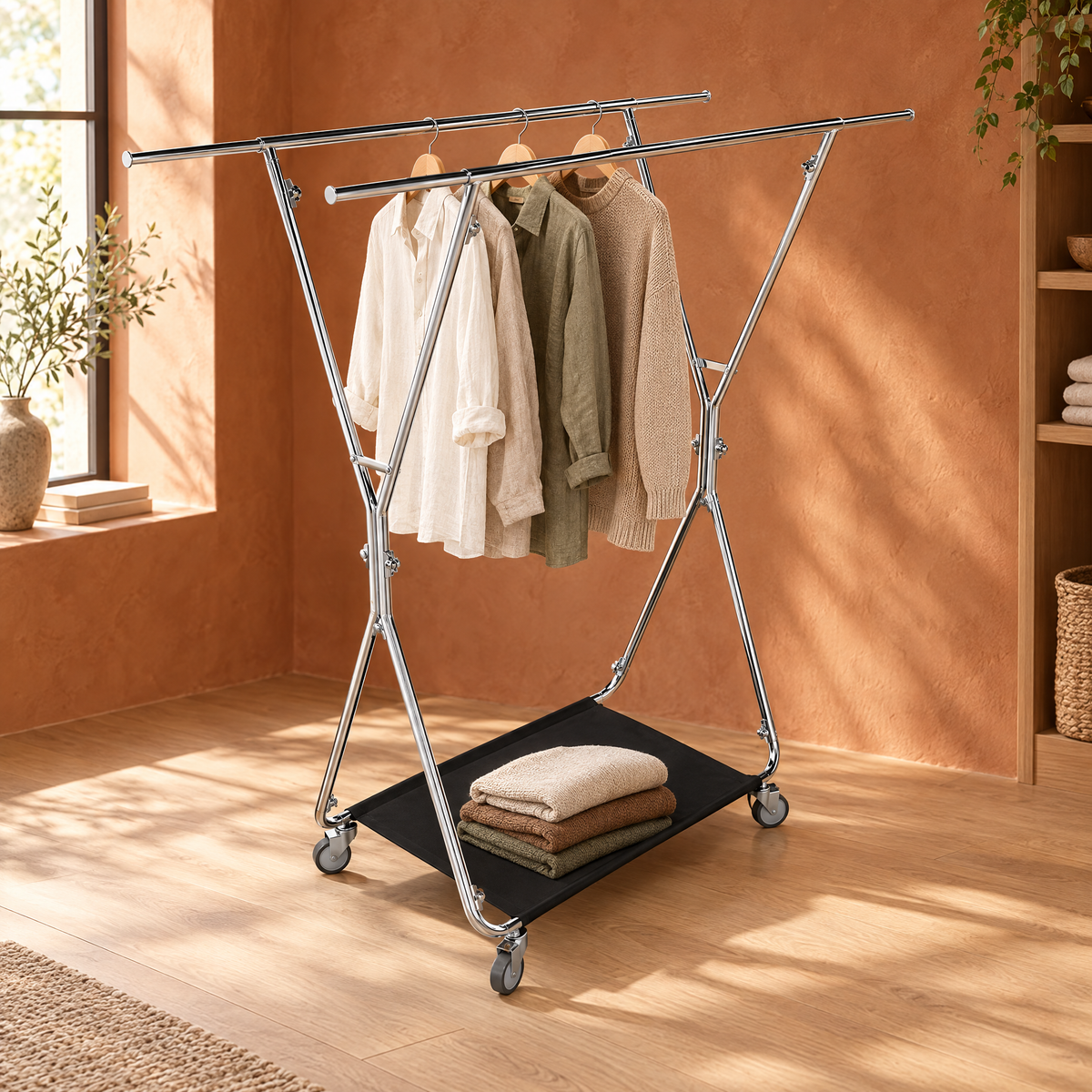 Double stand in a boutique